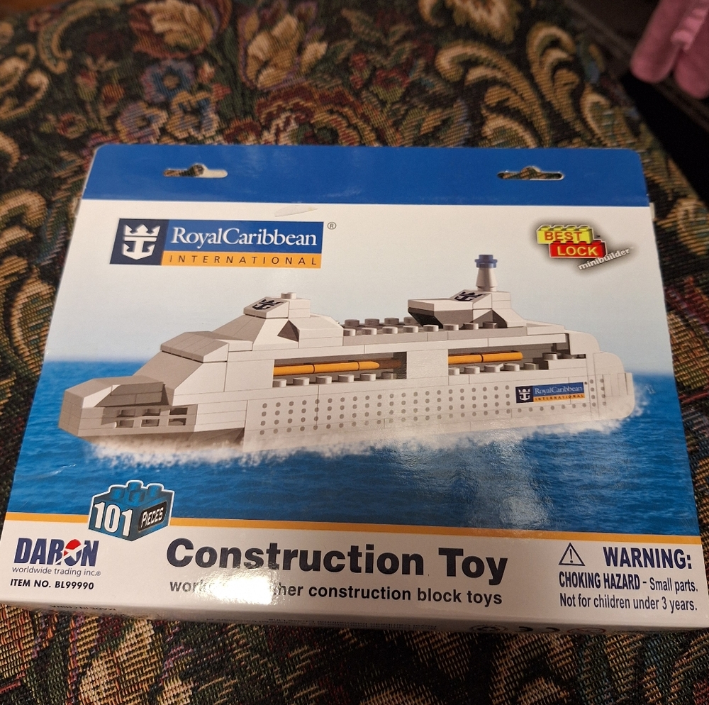 New Daron Block Set~Royal Caribbean~Boat~Ship~Best Lock "Lego" Toy~101 Pc - Picture 1 of 6